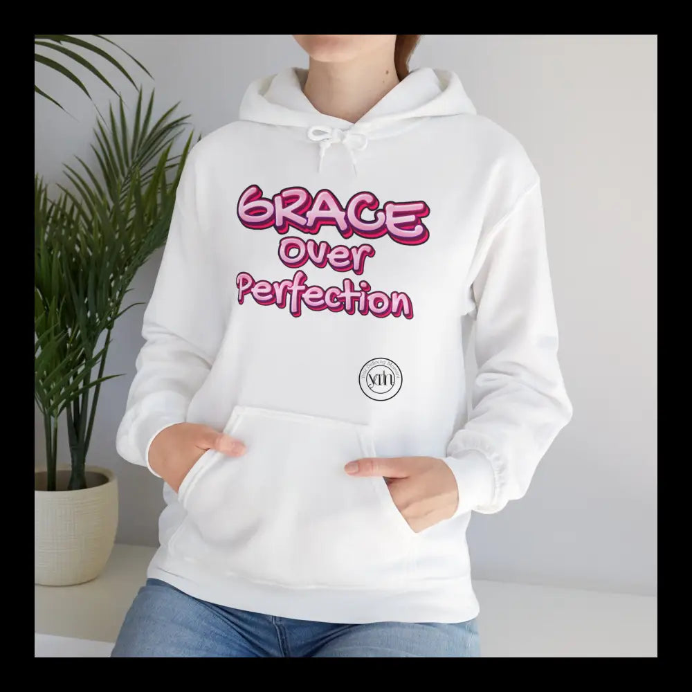 Grace Over Perfection Pink Hoodie