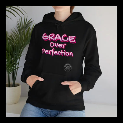 Grace Over Perfection Pink Hoodie