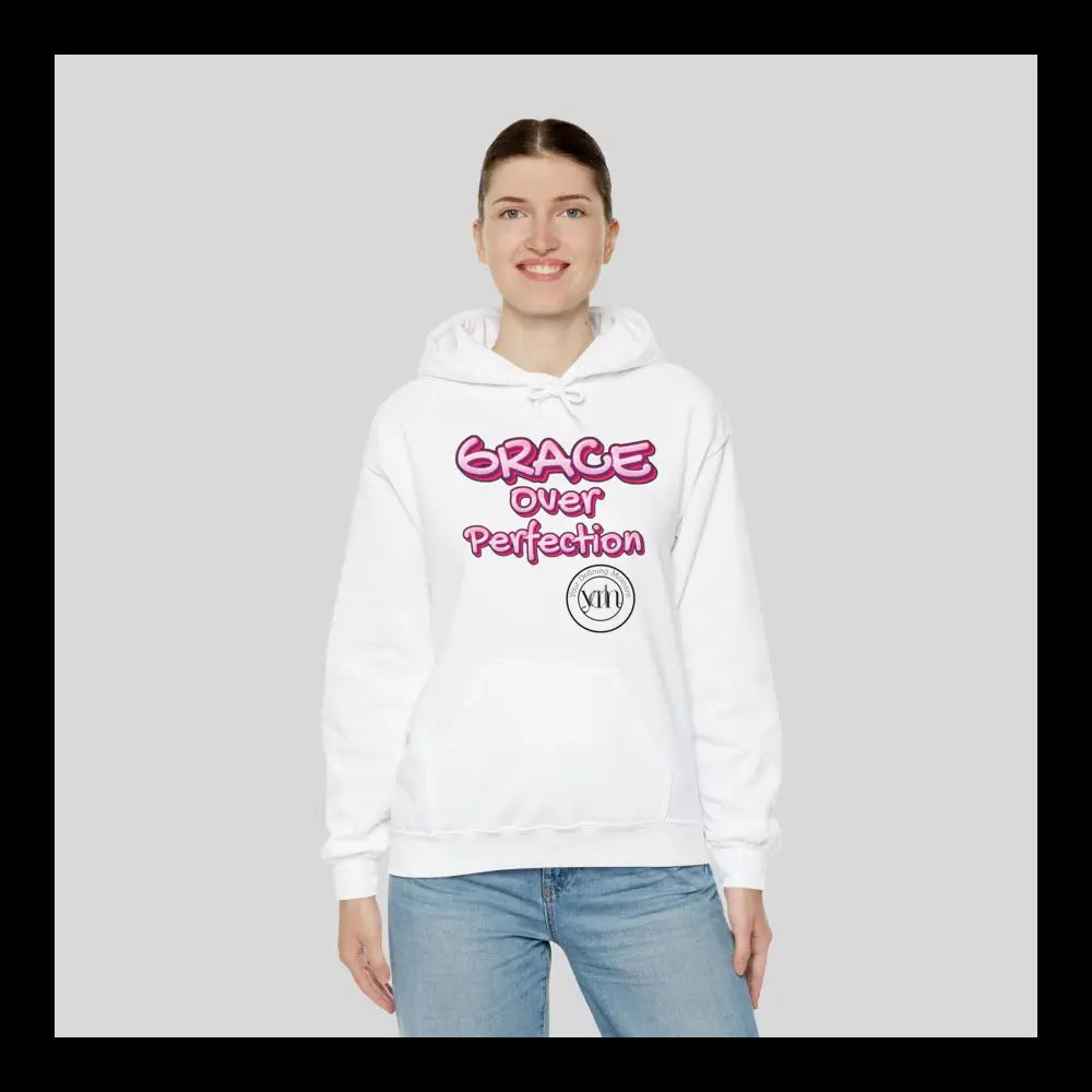 Grace Over Perfection Pink Hoodie