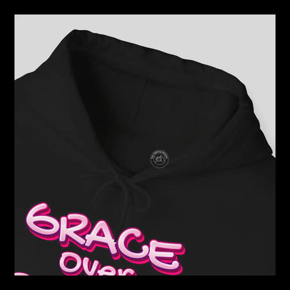 Grace Over Perfection Pink Hoodie