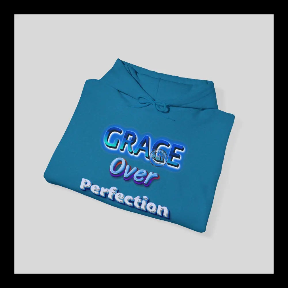 Grace Over Protection Blue Hoodie