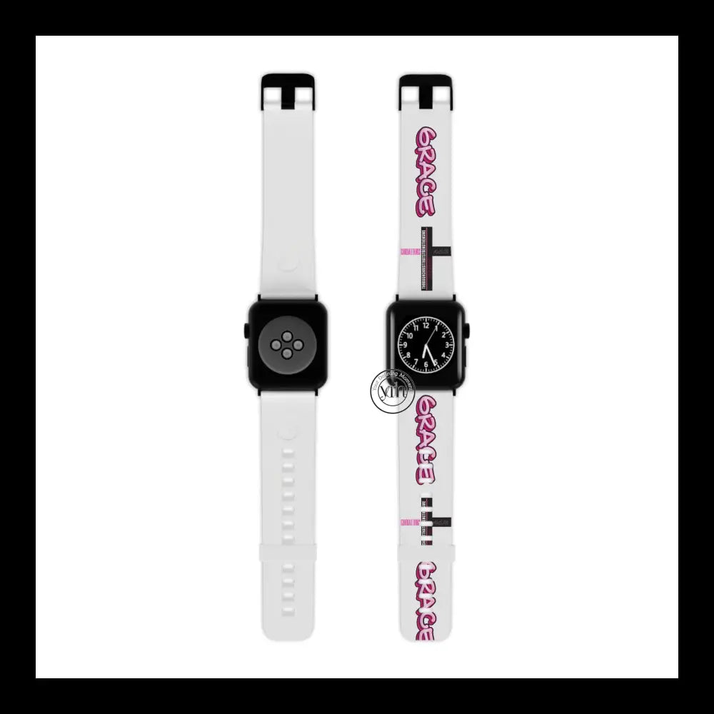 Grace & Strength Apple Watch Band Design 7.5’’ × 0.75’’ / 38 - 40 Mm Black Accessories