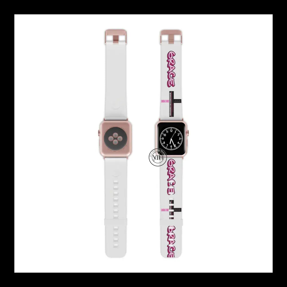 Grace & Strength Apple Watch Band Design 7.5’’ × 0.75’’ / 38 - 40 Mm Rose Gold Accessories