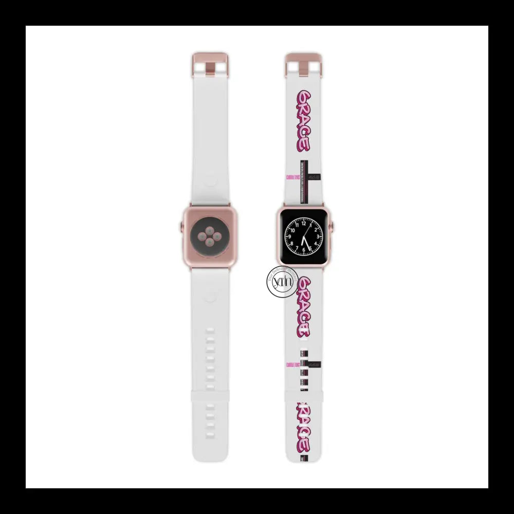 Grace & Strength Apple Watch Band Design 8’’ × 0.75’’ / 38 - 40 Mm Rose Gold Accessories