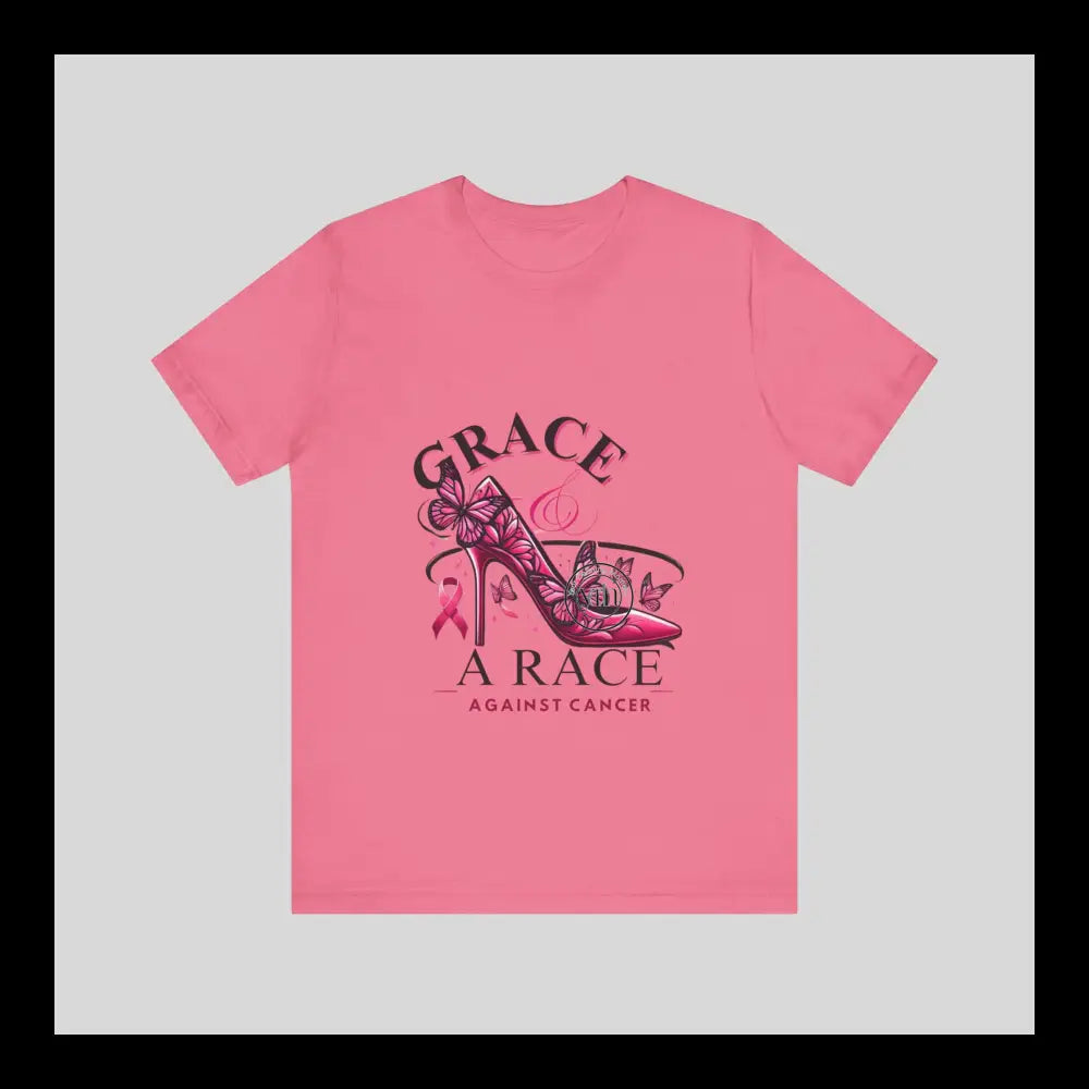 Grace & The Race Against Cancer Awareness Jersey Short Sleeve Tee T-Shirt