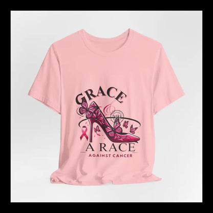 Grace & The Race Against Cancer Awareness Jersey Short Sleeve Tee T-Shirt