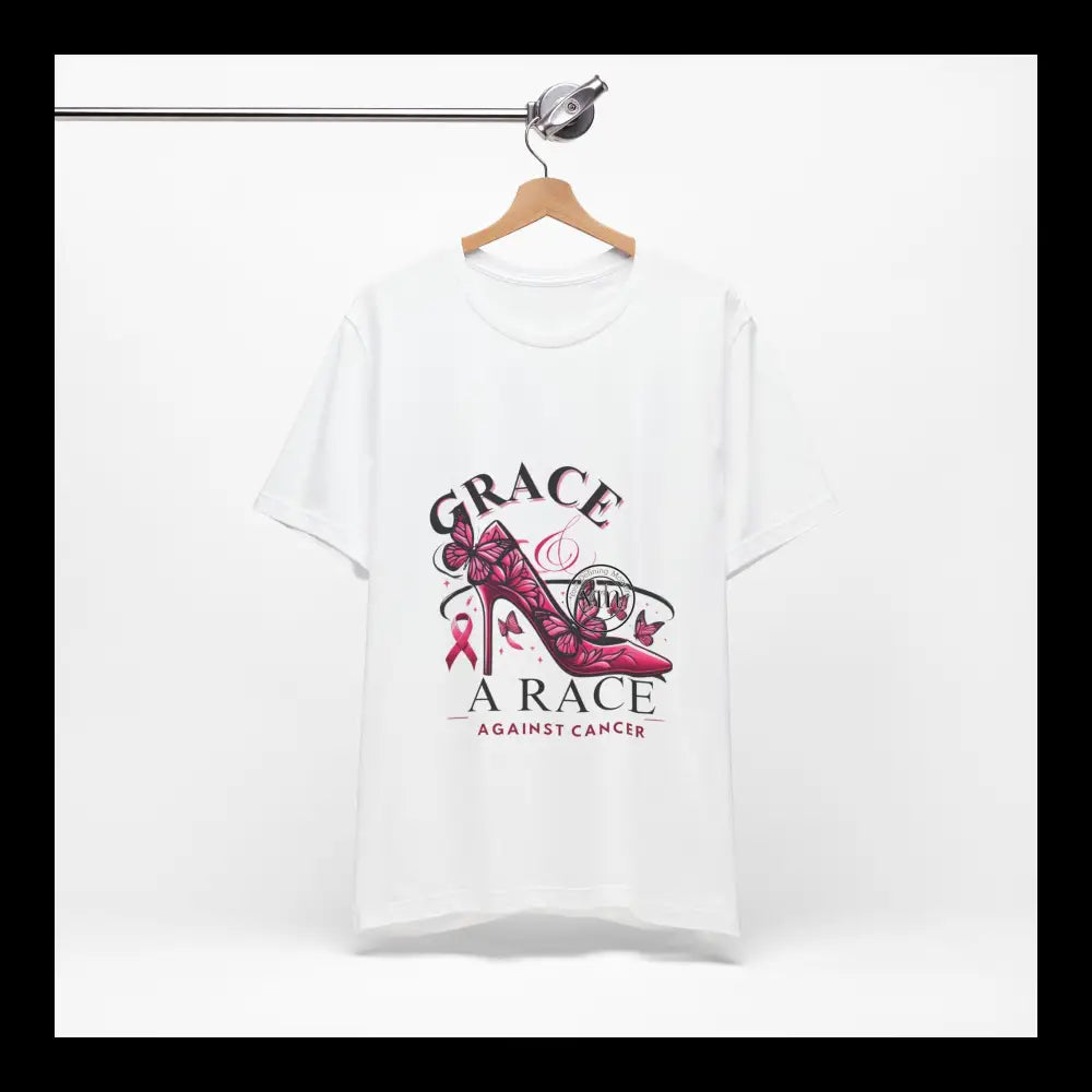 Grace & The Race Against Cancer Awareness Jersey Short Sleeve Tee T-Shirt