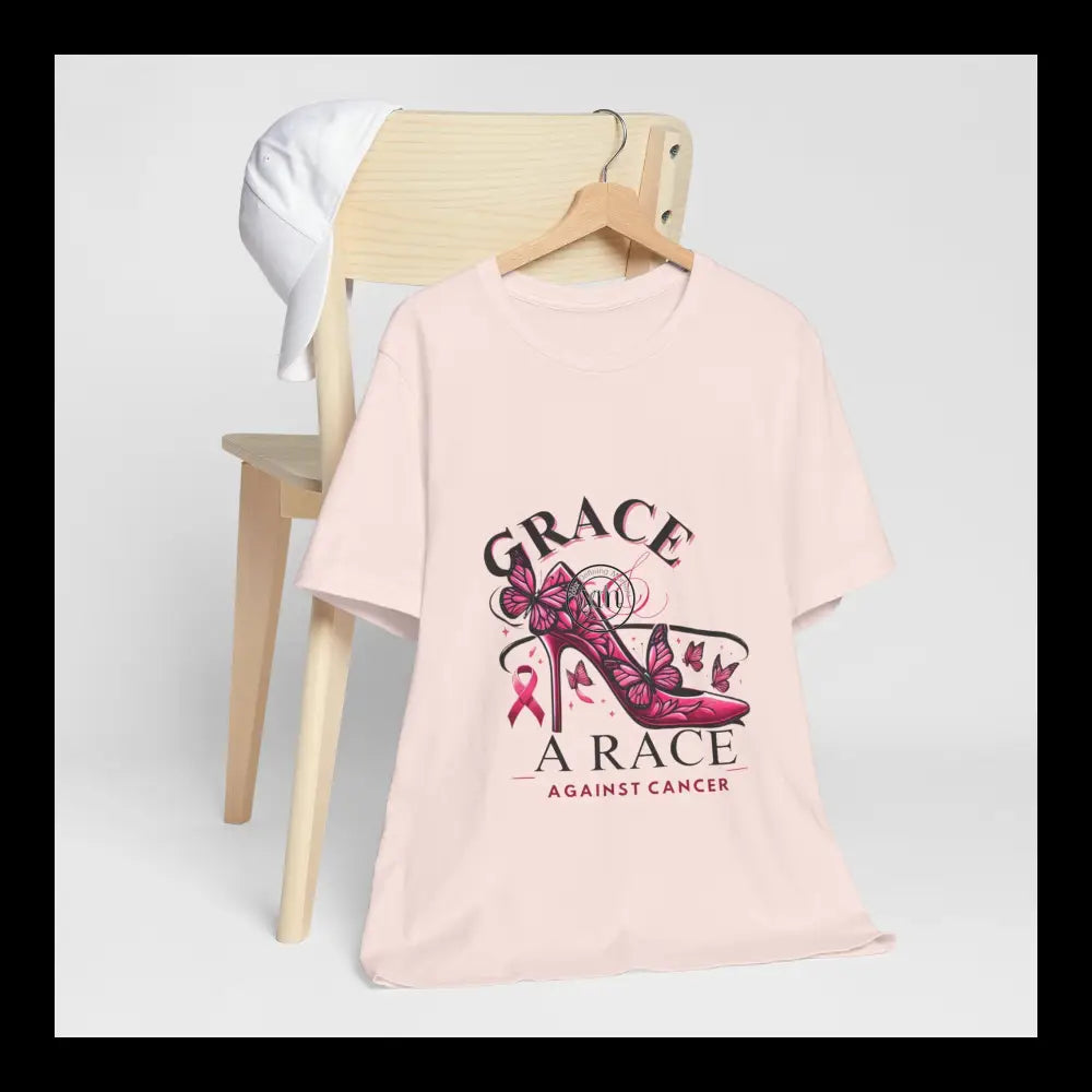 Grace & The Race Against Cancer Awareness Jersey Short Sleeve Tee T-Shirt