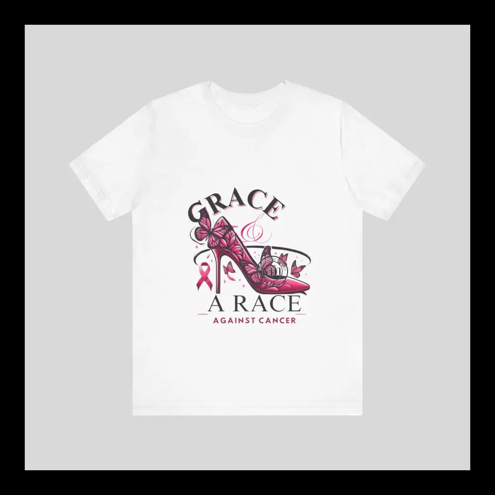 Grace & The Race Against Cancer Awareness Jersey Short Sleeve Tee T-Shirt