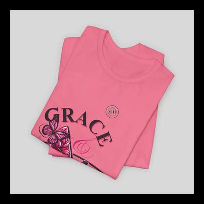 Grace & The Race Against Cancer Awareness Jersey Short Sleeve Tee T-Shirt