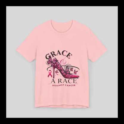 Grace & The Race Against Cancer Awareness Jersey Short Sleeve Tee T-Shirt