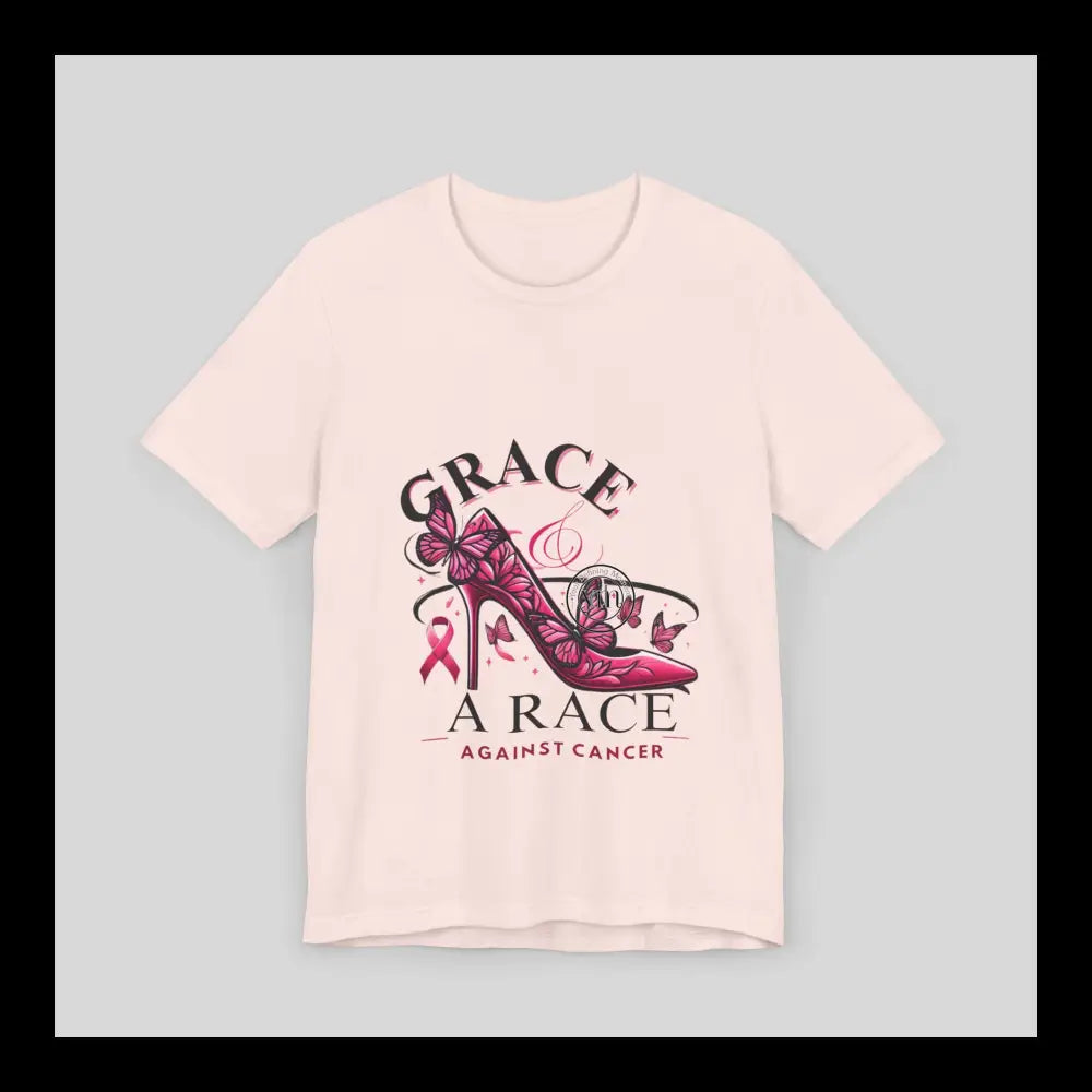 Grace & The Race Against Cancer Awareness Jersey Short Sleeve Tee T-Shirt