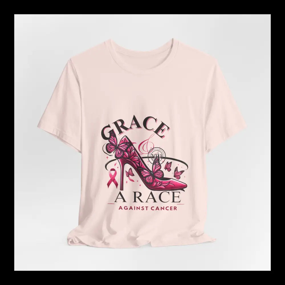 Grace & The Race Against Cancer Awareness Jersey Short Sleeve Tee T-Shirt