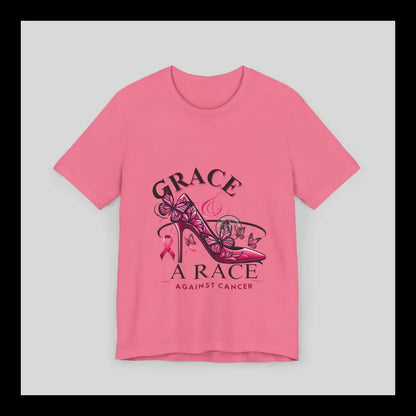 Grace & The Race Against Cancer Awareness Jersey Short Sleeve Tee T-Shirt