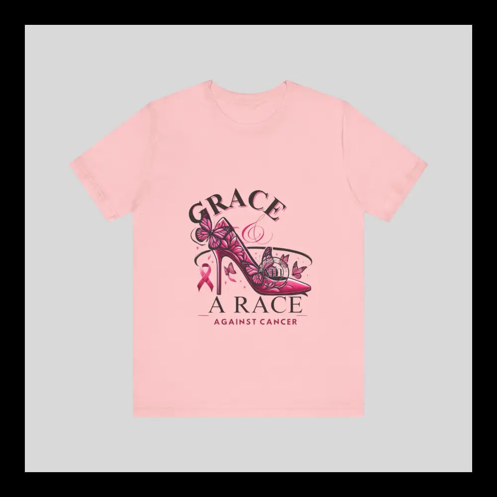 Grace & The Race Against Cancer Awareness Jersey Short Sleeve Tee T-Shirt