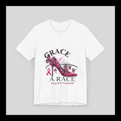 Grace & The Race Against Cancer Awareness Jersey Short Sleeve Tee T-Shirt