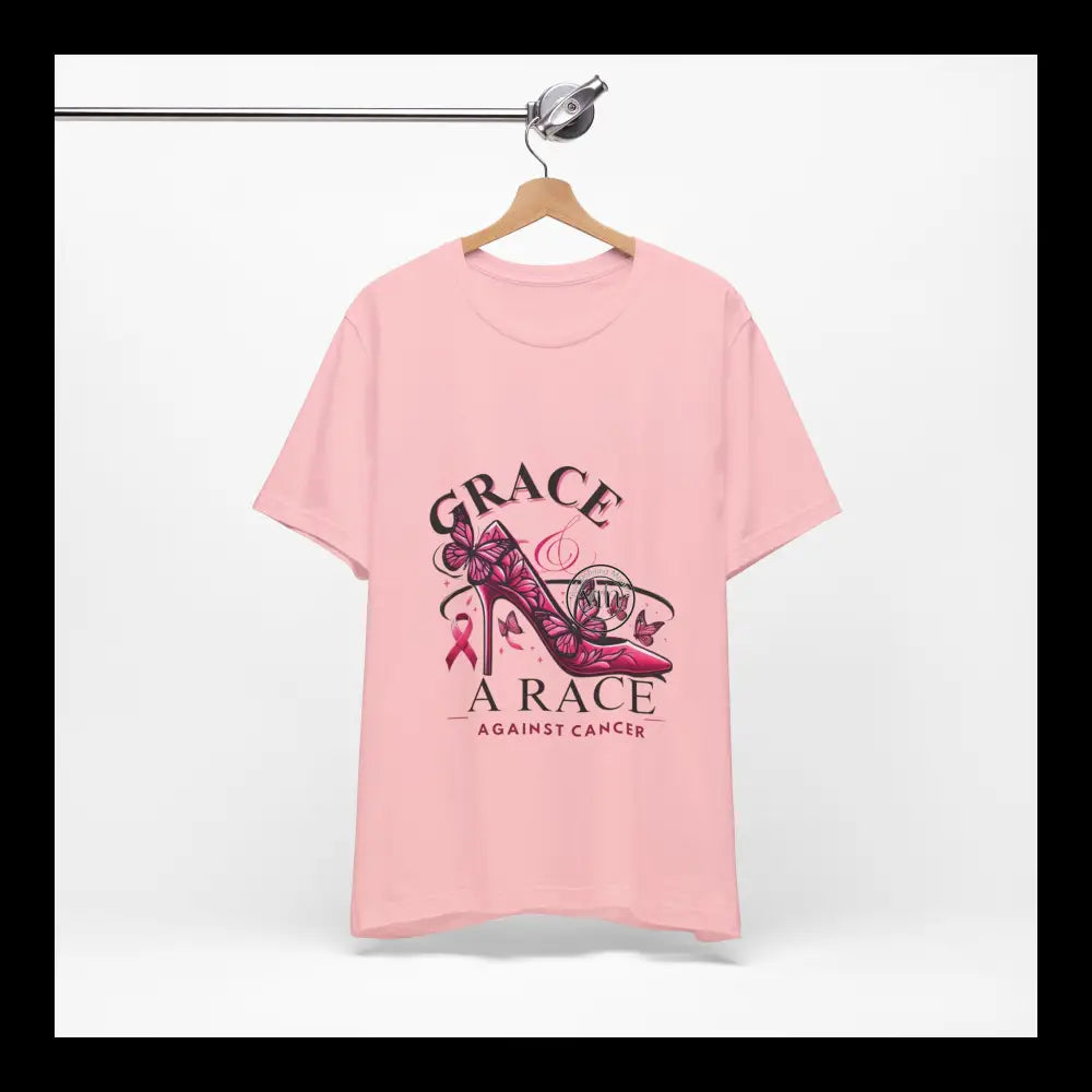 Grace & The Race Against Cancer Awareness Jersey Short Sleeve Tee T-Shirt