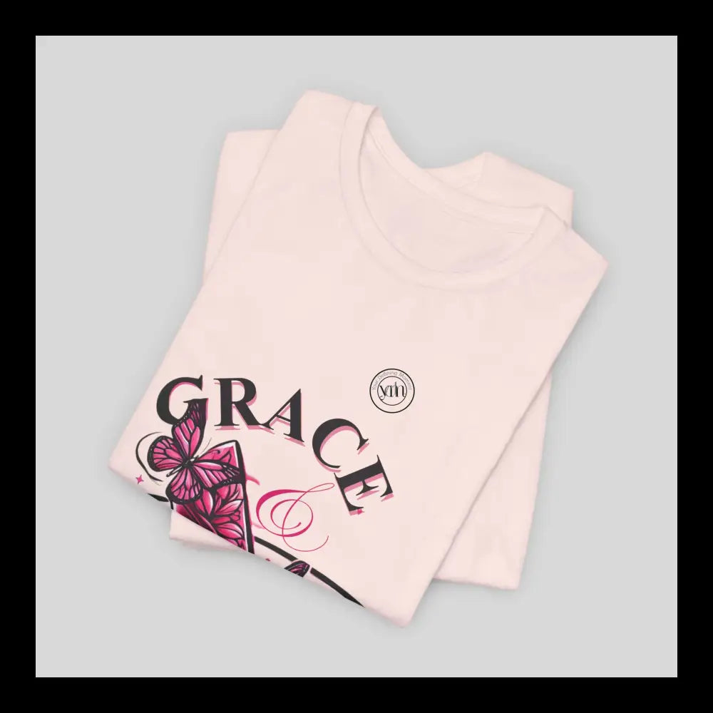 Grace & The Race Against Cancer Awareness Jersey Short Sleeve Tee T-Shirt