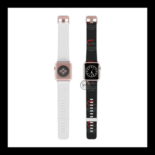 Heartbeat Guardian Apple Watch Band Design 8’’ × 0.75’’ / 42 - 44 Mm Rose Gold Accessories