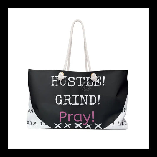 Hustle Grind Pray Weekender Tote Bag 24’’ × 13’’ Bags