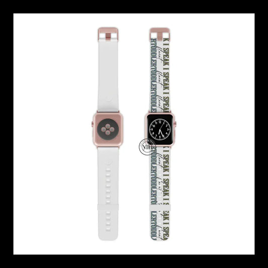 I Speak Fluent Toddler Apple Watch Band 7.5’’ × 0.75’’ / 38 - 40 Mm Rose Gold Accessories