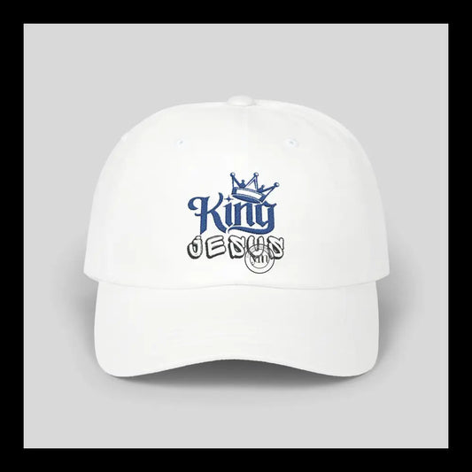 King Jesus Embroidered Cap White / One Size Hats