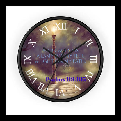 Path Of Light Wall Clock Black / 10’’ Home Decor