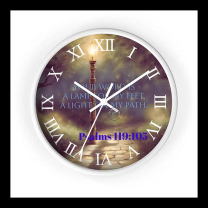 Path Of Light Wall Clock White / 10’’ Home Decor