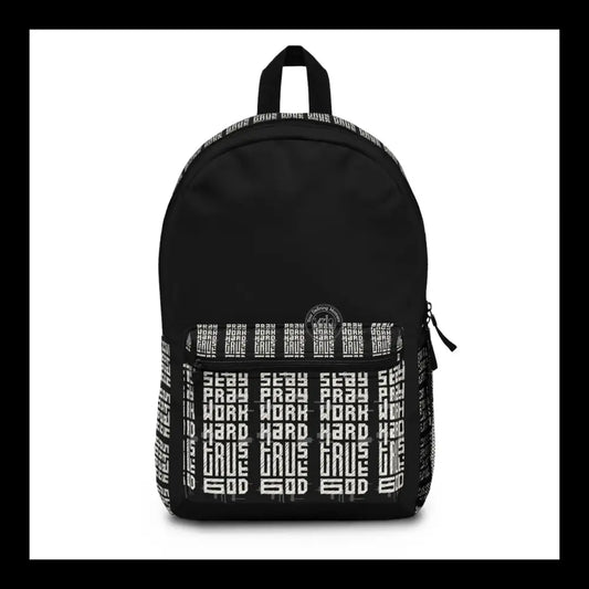 Pray Hard Graffiti Backpack One Size Bags