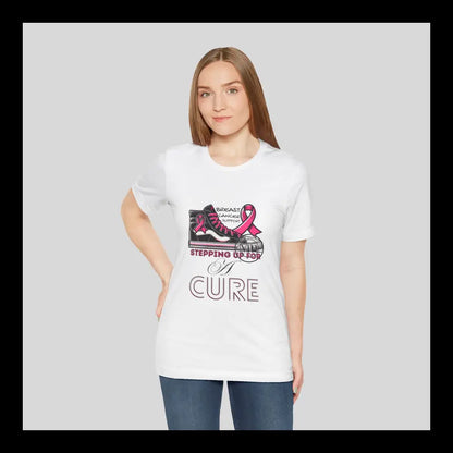 Stepping Up For A Cure Jersey Short Sleeve Tee T-Shirt