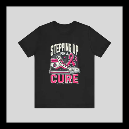 Stepping Up For A Cure Jersey Short Sleeve Tee T-Shirt