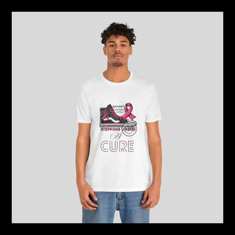 Stepping Up For A Cure Jersey Short Sleeve Tee T-Shirt