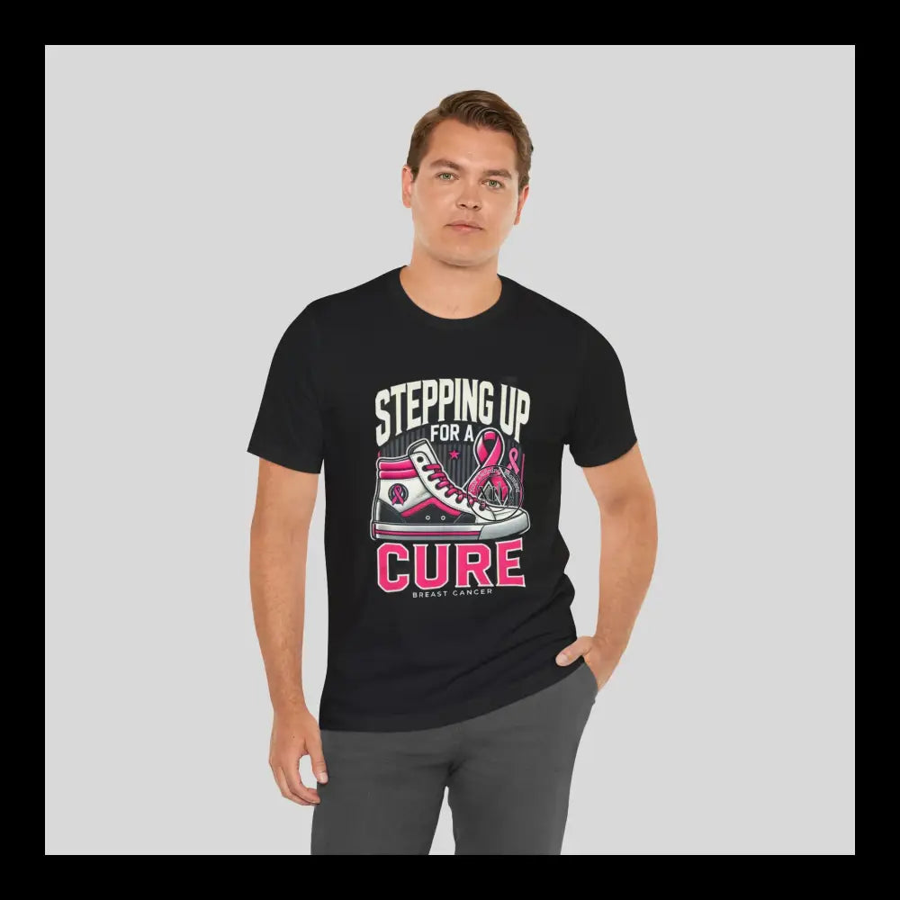 Stepping Up For A Cure Jersey Short Sleeve Tee T-Shirt