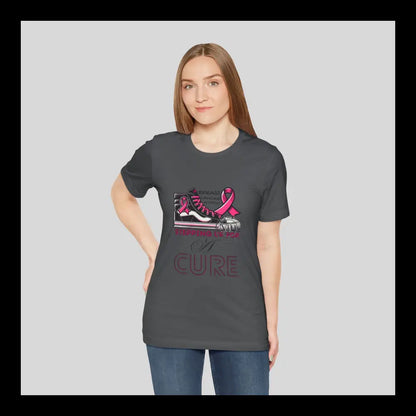 Stepping Up For A Cure Jersey Short Sleeve Tee T-Shirt