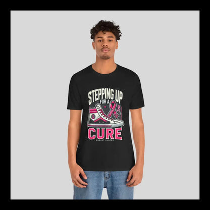 Stepping Up For A Cure Jersey Short Sleeve Tee T-Shirt