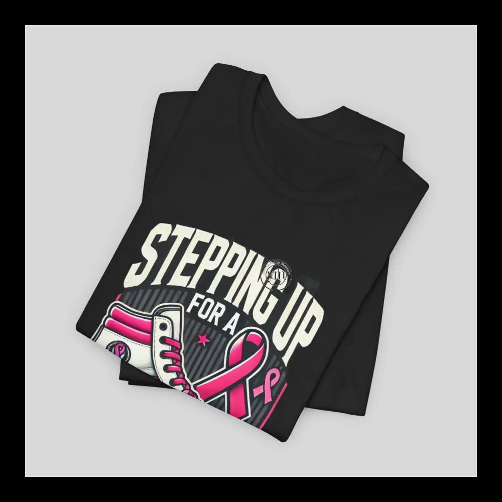 Stepping Up For A Cure Jersey Short Sleeve Tee T-Shirt