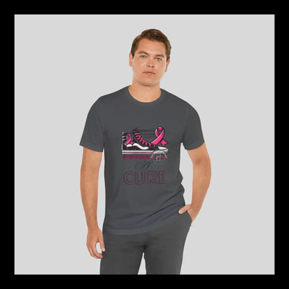 Stepping Up For A Cure Jersey Short Sleeve Tee T-Shirt