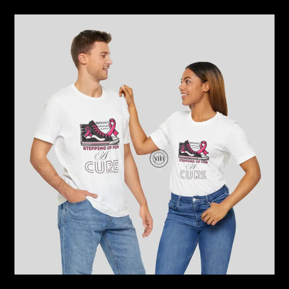 Stepping Up For A Cure Jersey Short Sleeve Tee White / Xs T-Shirt