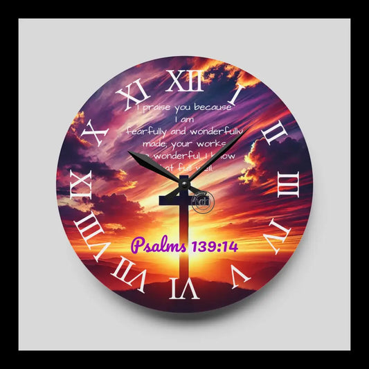 Wonderfully Made Acrylic Wall Clock 10.75’’ × (Round) Home Decor